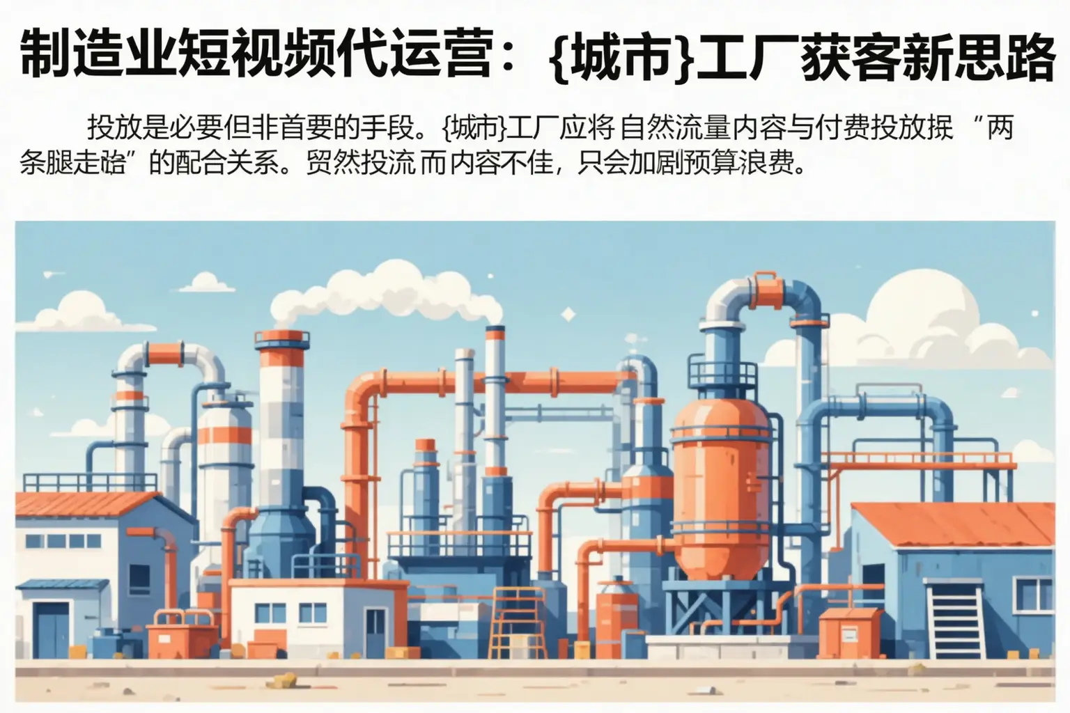 制造业短视频代运营：衢州工厂获客新思路