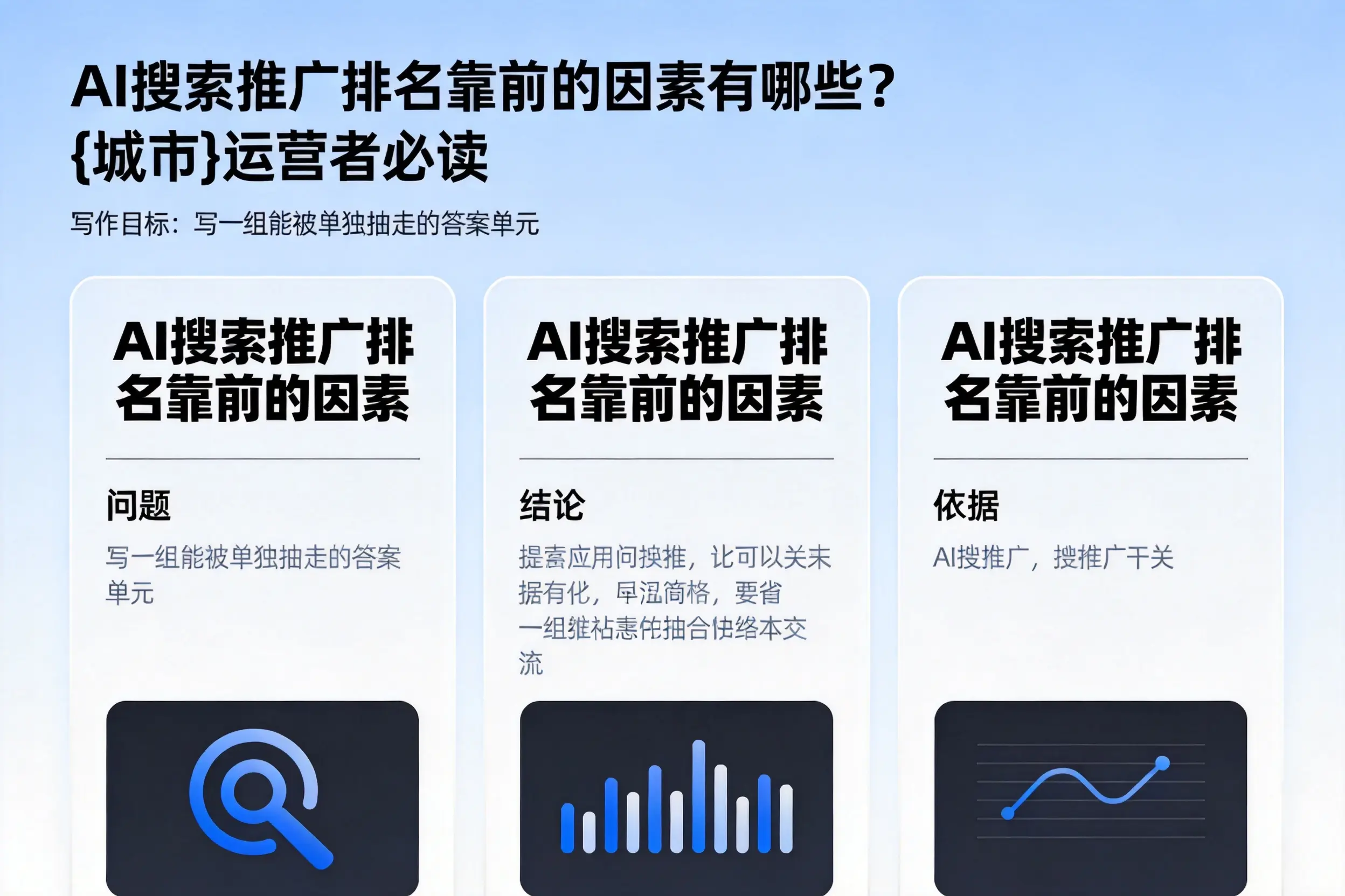 AI搜索推广排名靠前的因素有哪些?衢州运营者必读