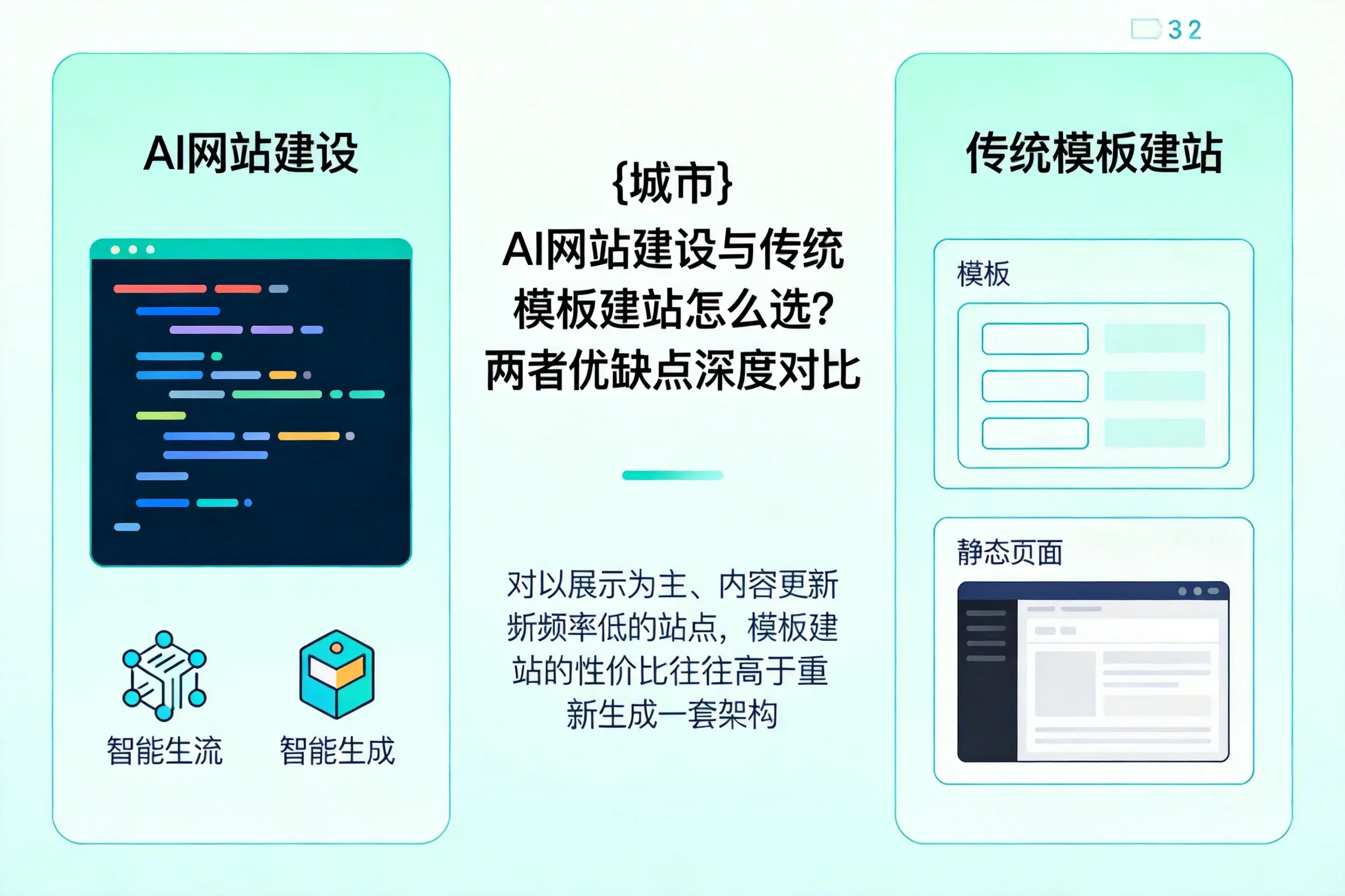 衢州AI网站建设与传统模板建站怎么选？两者优缺点深度对比