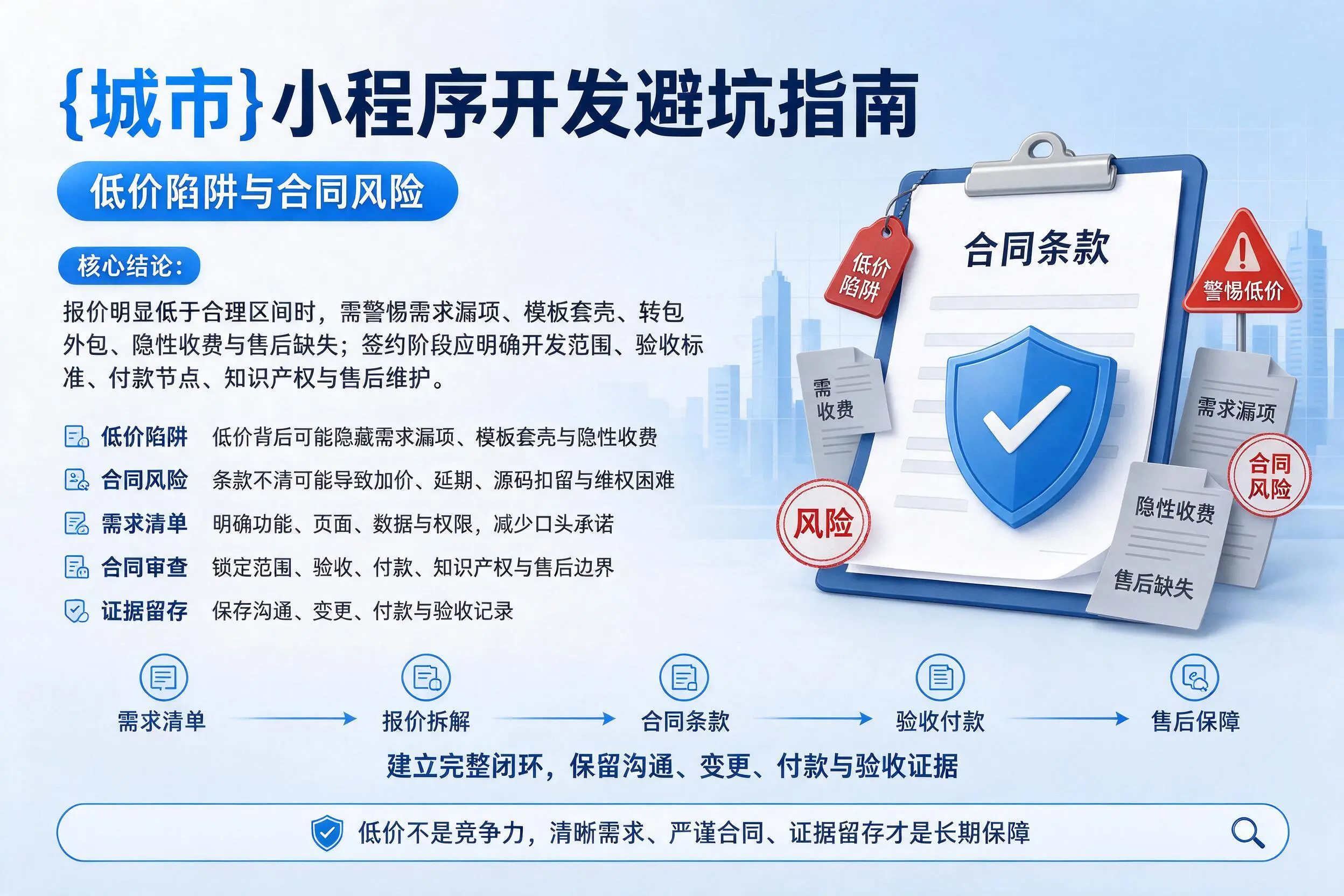 衢州小程序开发避坑指南:低价陷阱与合同风险