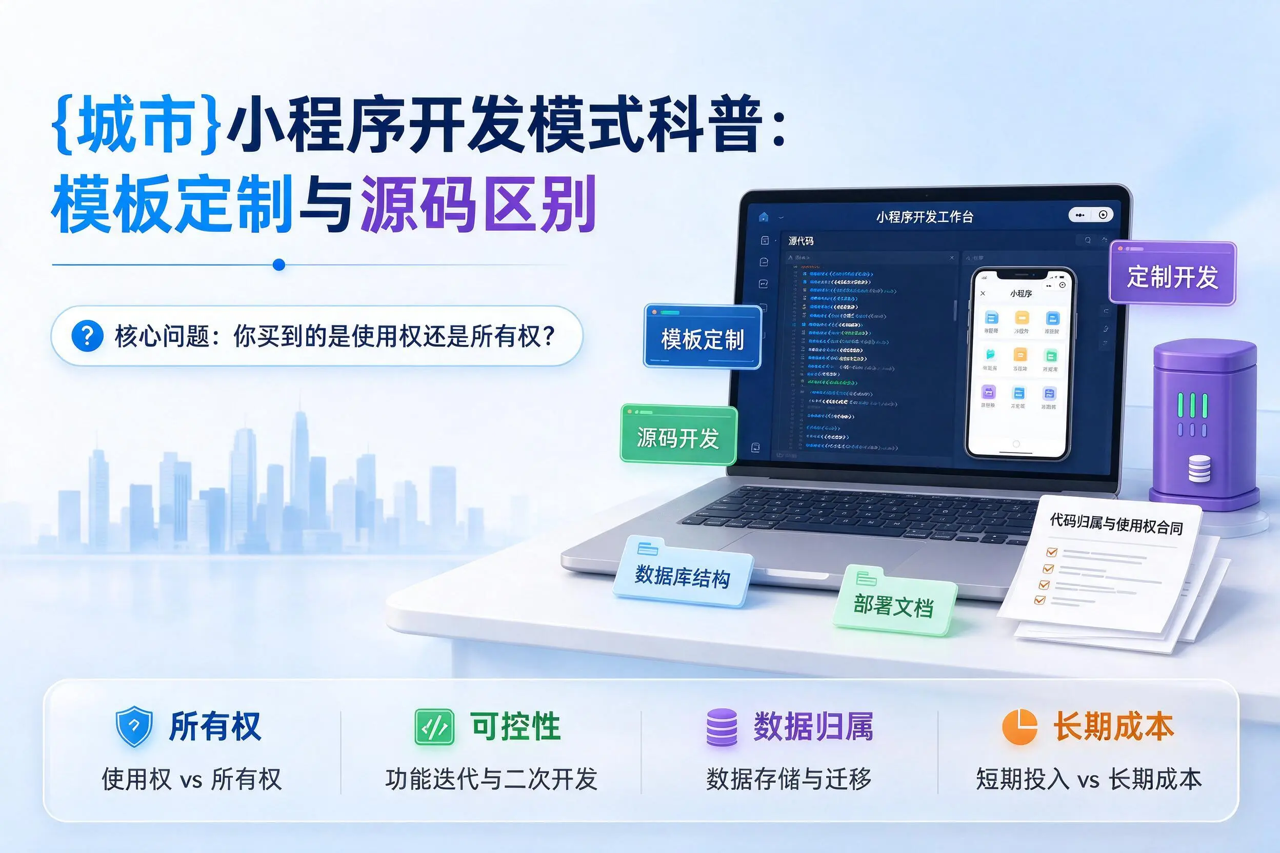 衢州小程序开发模式科普:模板定制与源码区别