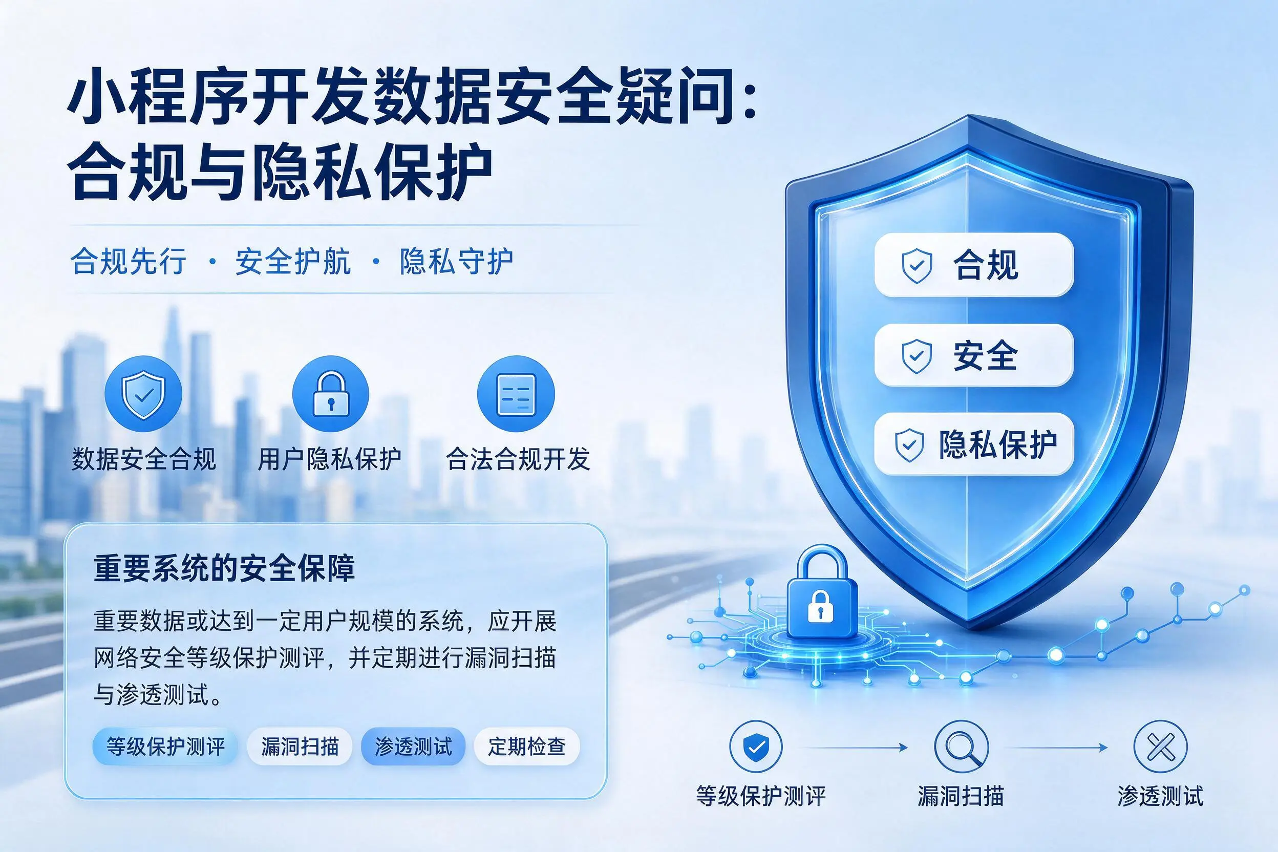 衢州小程序开发数据安全疑问:合规与隐私保护