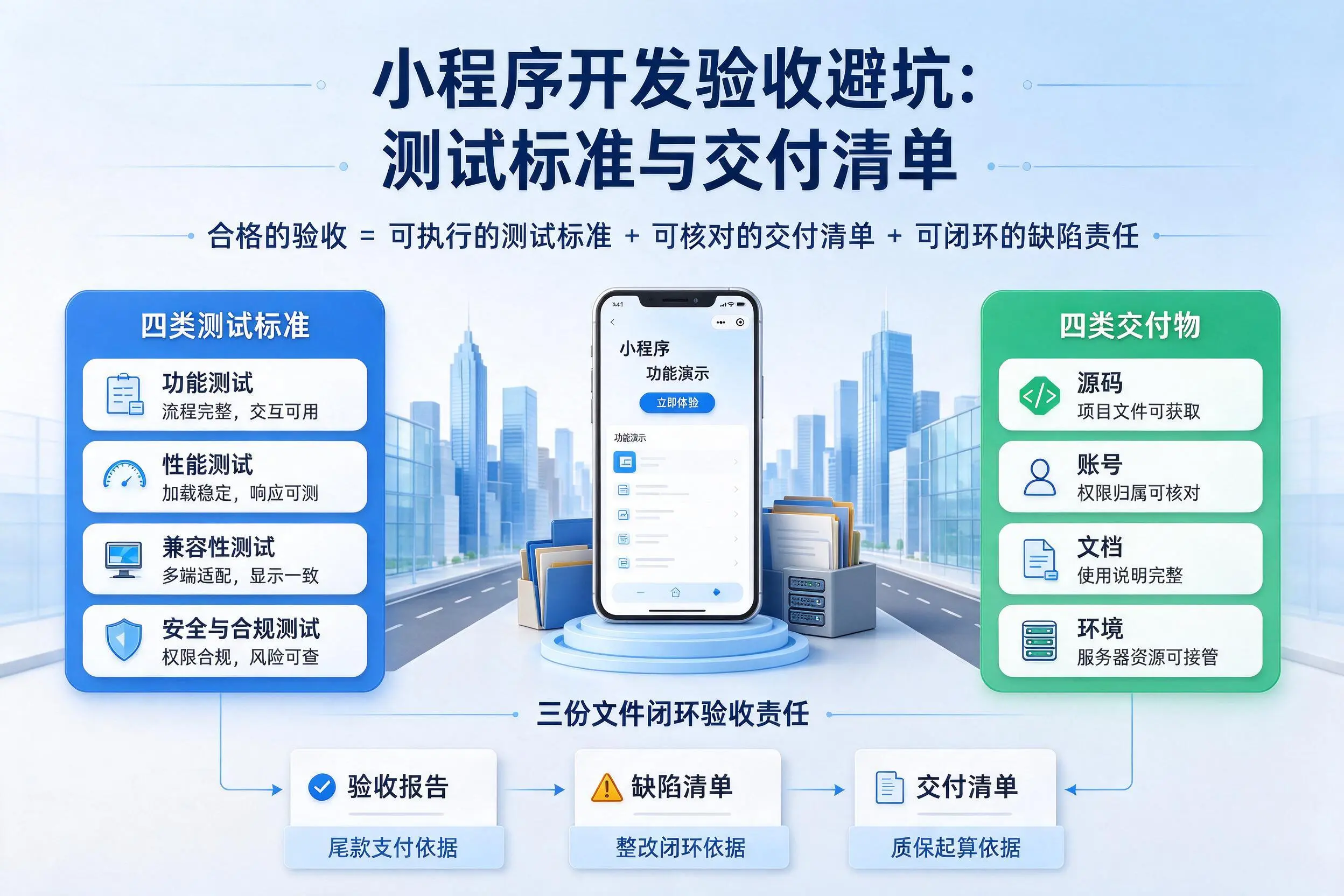 衢州小程序开发验收避坑：测试标准与交付清单