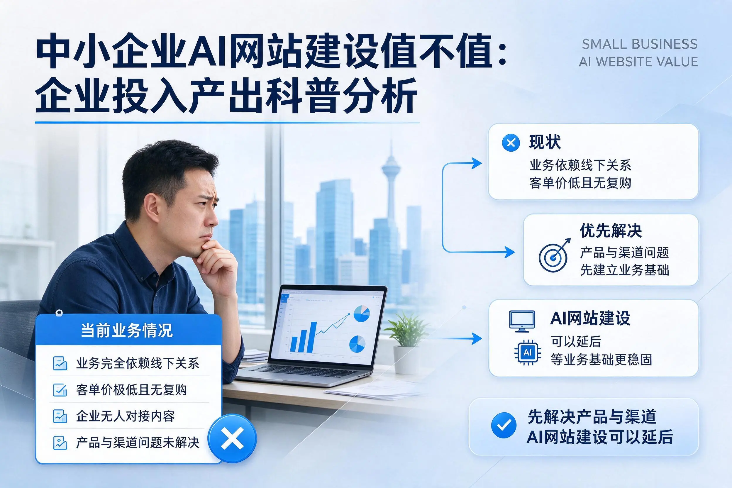 中小企业AI网站建设值不值:衢州企业投入产出科普分析
