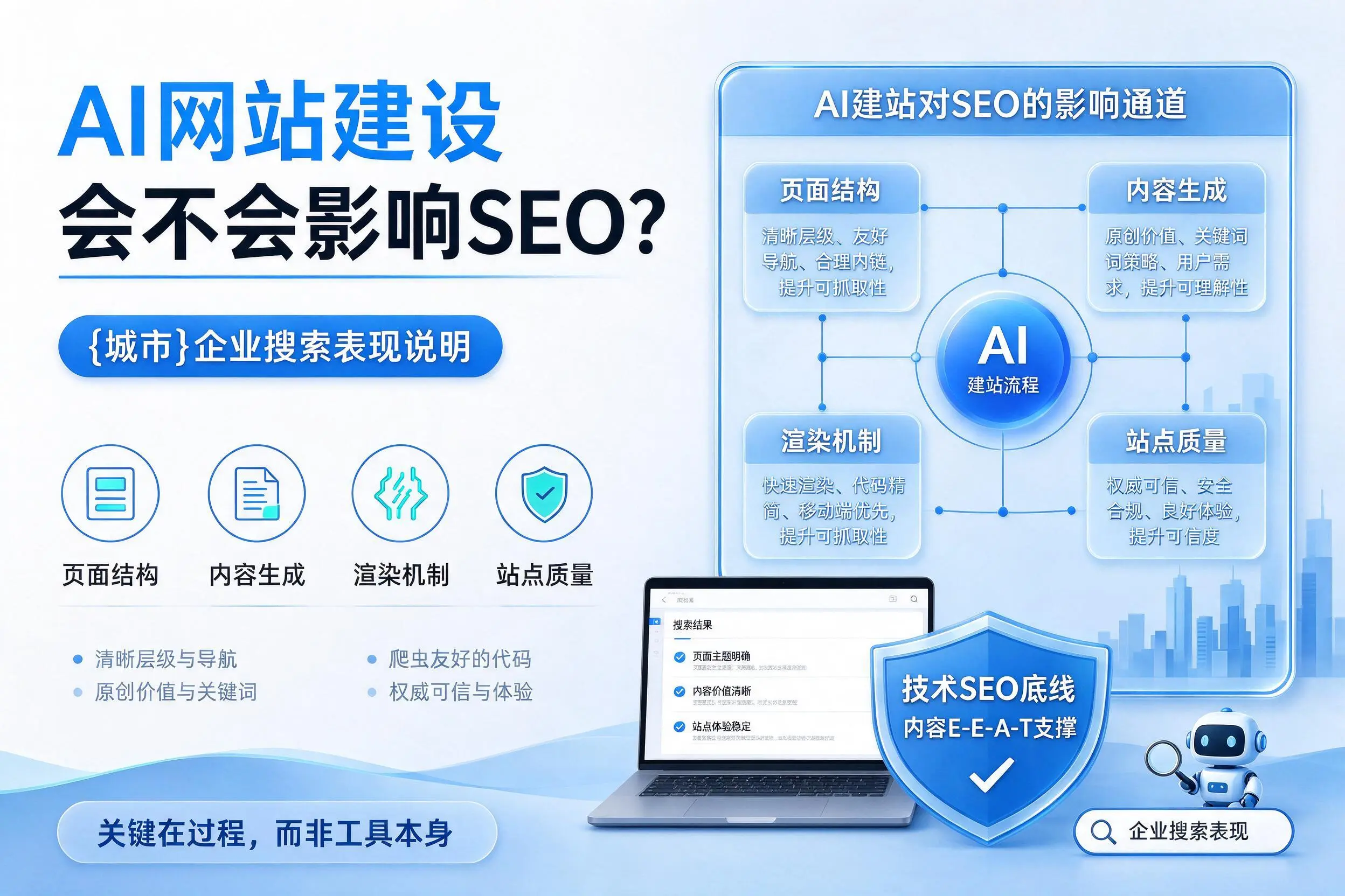 AI网站建设会不会影响SEO？衢州企业搜索表现说明