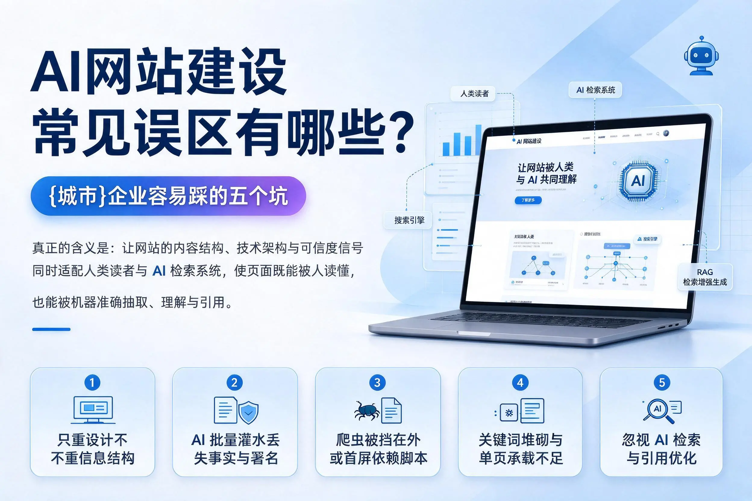 AI网站建设常见误区有哪些？衢州企业容易踩的五个坑