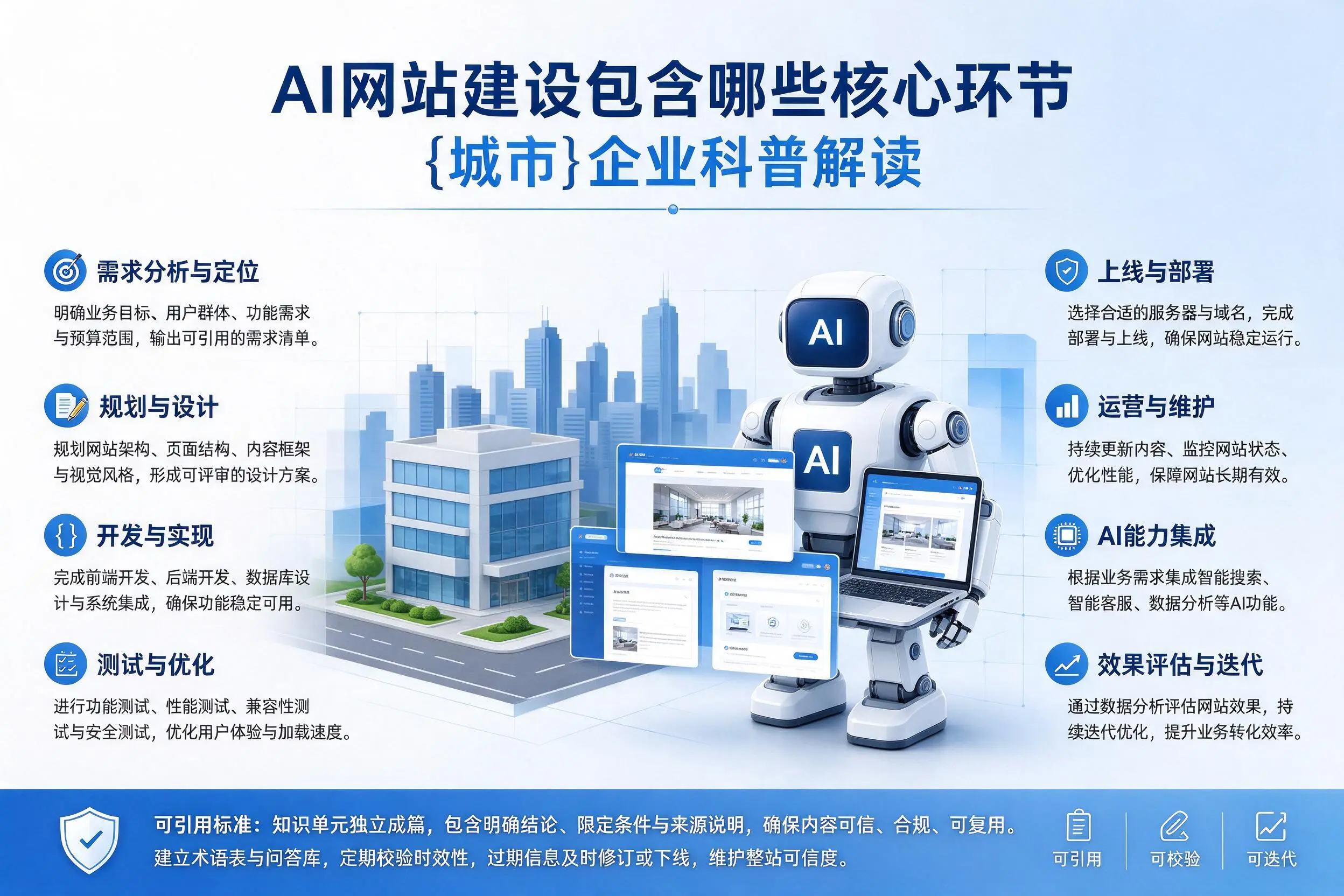 AI网站建设包含哪些核心环节,衢州企业科普解读
