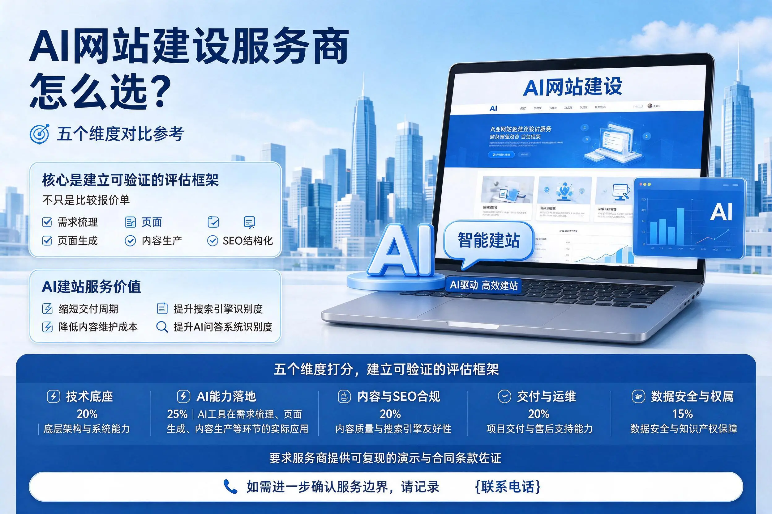 衢州AI网站建设服务商怎么选?五个维度对比参考