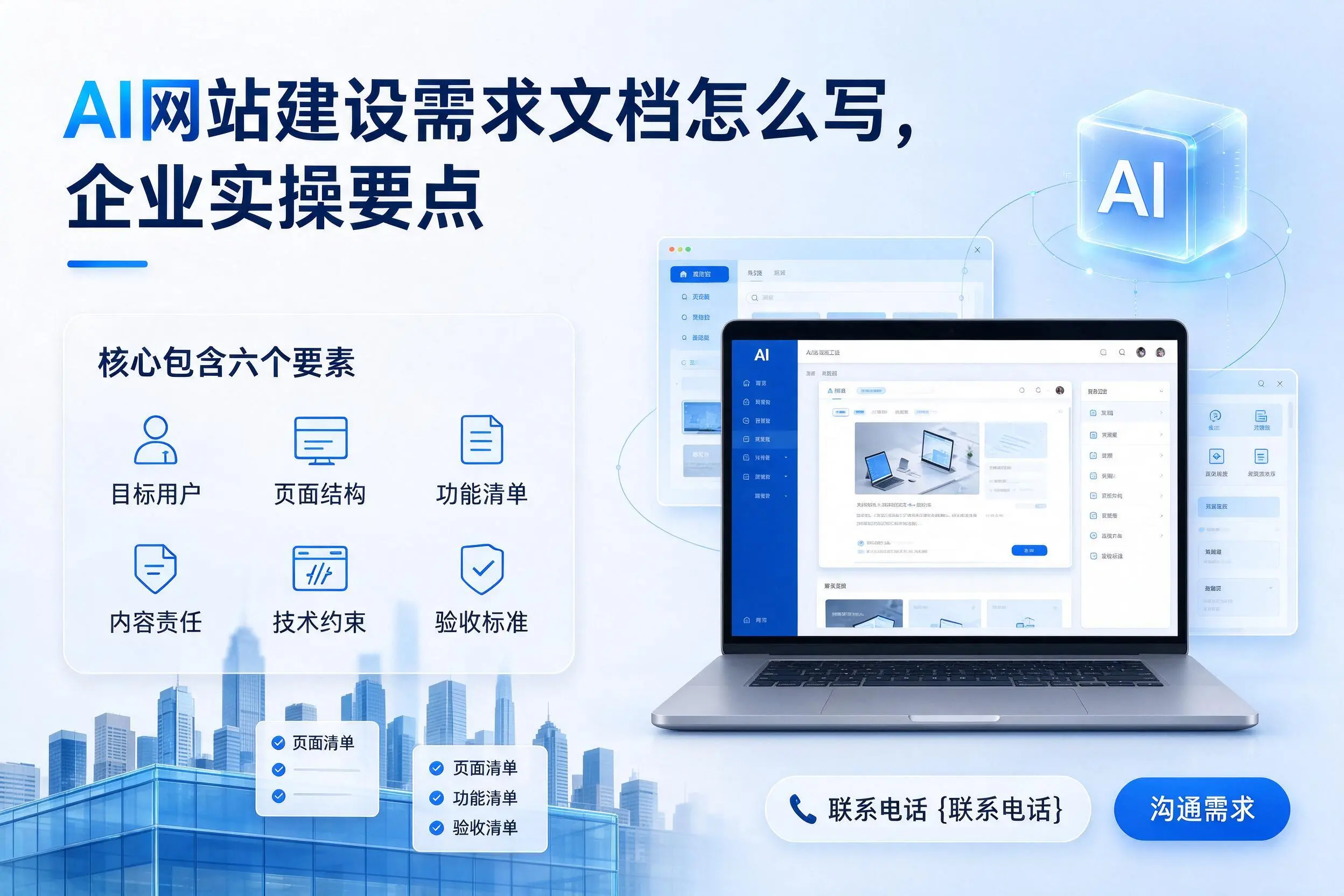 AI网站建设需求文档怎么写，衢州企业实操要点